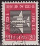 Germany - 1957 - Plane - 20 Pfennig - Red - Germany, DDR, Plane - Scott C2 - 0